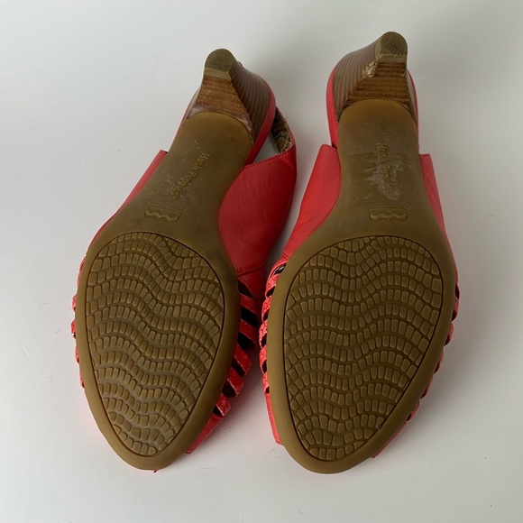 HUSH PUPPIES HP02 Flex Women's Coral Peep Toe Shoes 8.5 - Picture 5 of 11